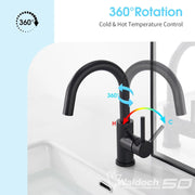 KITCHEN FAUCET BLACK - CABANA REAR FAUCET