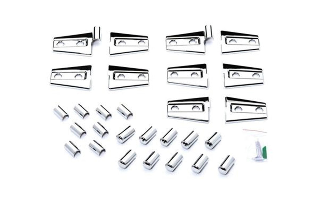 Miscellaneous Chrome Trim Accessories-Jeep Wrangler - Hinge Covers (Also fits Sahara Edition).