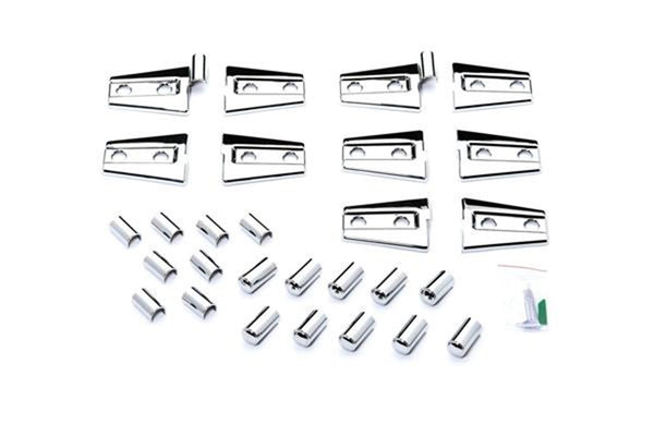 Miscellaneous Chrome Trim Accessories-Jeep Wrangler - Hinge Covers (Also fits Sahara Edition).