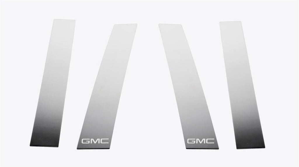 GM Stainless Steel Pillar Posts-GMC Sierra fits Double Cab and Crew Cab - GMC Etch