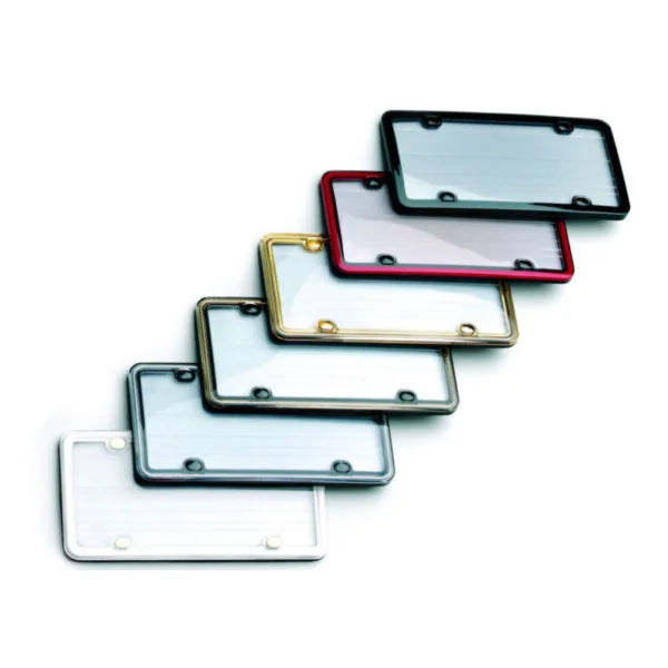 AUTOCROSS ACRYLIC FRAME CLEAR ACRYLIC LENS CHROME/BLACK BORDER W/SELF SEALING GASKET: 404