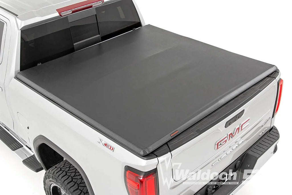 Soft Tri-Fold Bed Cover | 5'10" Bed | Chevy/GMC Sierra/Silverado 1500 (19-25)