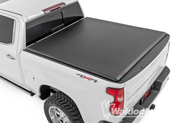 Soft Roll Up Bed Cover | 5'10" Bed | Chevy/GMC Sierra/Silverado 1500 (19-25)