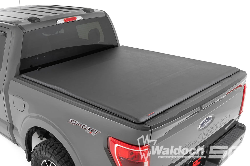 Soft Roll Up Bed Cover | 6'7" Bed | Ford F-150/F-150 Lightning/Raptor  (15-25)