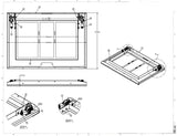 POWER FLIP DOWN TV MOUNT ASSEMBLY FOR 32" TV