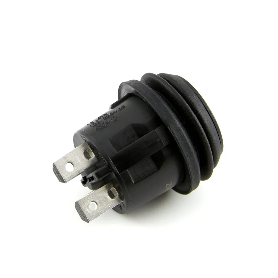 Waterproof Round Push Button Switch , On-Off, SPST, 2 Contacts 44103