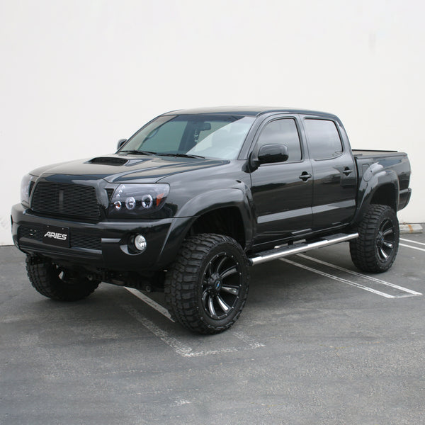 6" x 75" Polished Stainless Oval Side Bars, Select Toyota Tacoma