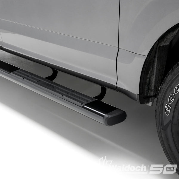 6" x 53" Black Aluminum Oval Side Bars, Select Ram 1500, 2500, 3500