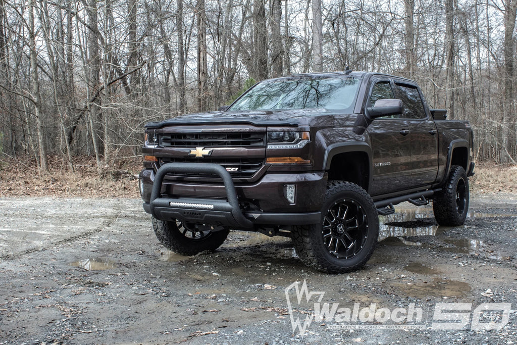 Bull Bar With Led Light Bar-Black