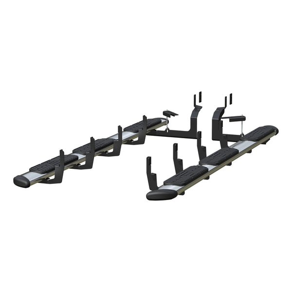 Regal 7 Polished Stainless 113" Oval W2W Steps, Select Silverado, Sierra HD