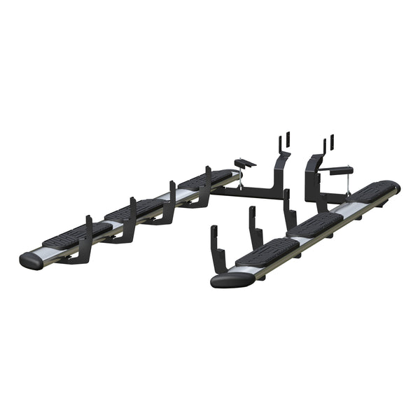 Regal 7 Polished Stainless 113" Oval W2W Steps, Select Silverado, Sierra HD