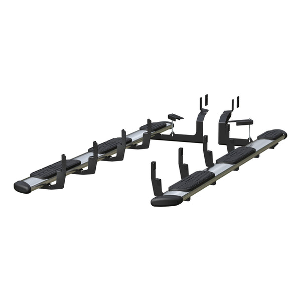 Regal 7 Polished Stainless 114" Oval W2W Steps, Select Silverado, Sierra HD