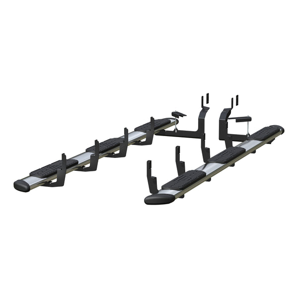 Regal 7 Polished Stainless 125" Oval W2W Steps, Select Silverado, Sierra HD