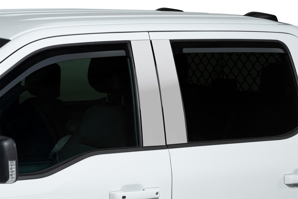 Element Chrome Window Visors-Ford F-150 - Super Cab (Set of 4) Element Chrome Window Visors-Ford Super Duty - Super Cab (Set of 4)