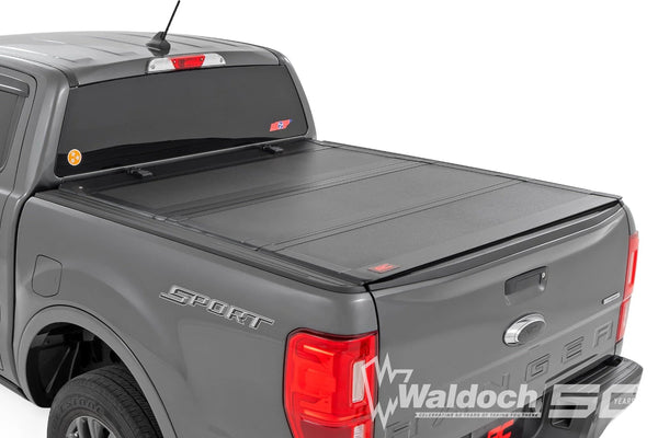 Hard Tri-Fold Flip Up Bed Cover | 5' Bed | Ford Ranger 2WD/4WD (2019-2023)