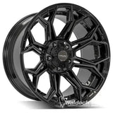 4Play Wheels 4P83 Brushed Black 22x12 -44mm Offset 6x135,6x139.7 (6x5.5)