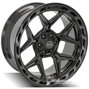 4Play Wheels 4P83 Brushed Black 22x12 -44mm Offset 6x135,6x139.7 (6x5.5)