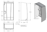 FIBERGLASS SHOWER SURROUND WHITE