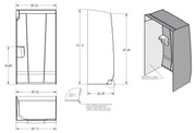 FIBERGLASS SHOWER SURROUND WHITE
