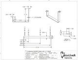 Metal Bracket Kit For Waldoch Underbody Grey / Black Water Tank