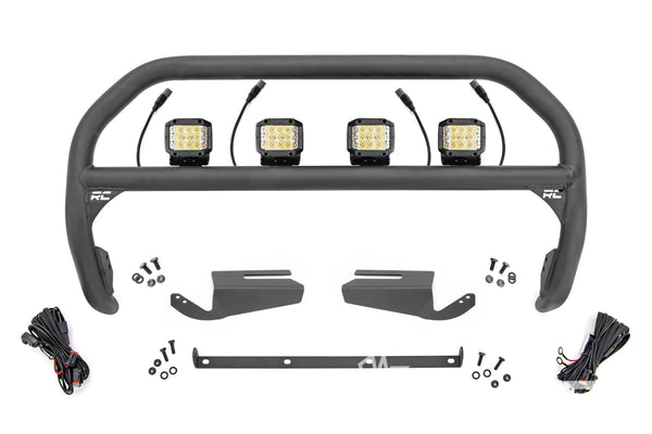 Nudge Bar | 3 Inch Wide Angle Led (x4) | Oe Modular Steel | Ford Bronco (21-25)