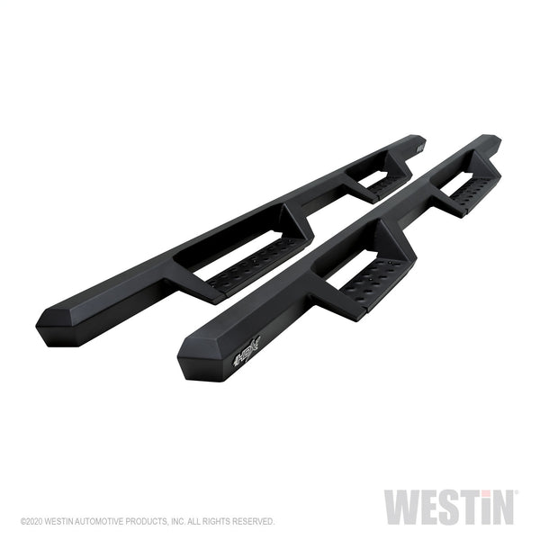 HDX Drop Nerf Step Bars-Silverado/Sierra 1500 Ext Cab 1999-2013; 2500/3500 Extended/Double Cab 2001-2019 (Body Mount)