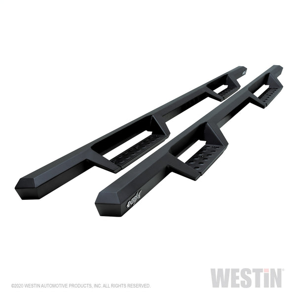HDX Drop Nerf Step Bars-Silverado/Sierra 1500 Crew Cab 2004-2013; 2500/3500 2001-2019 (Body Mount)