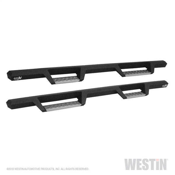 HDX Stainless Drop Nerf Step Bars-Silverado/Sierra 1500 Ext/Double Cab 2007-2018 (Excl. 2007 Classic); Silverado/Sierra 1500 LD/Limited Double Cab 2019; 2500/3500 Ext/Double Cab 2007-2019 (Excl. 2007 Classic)