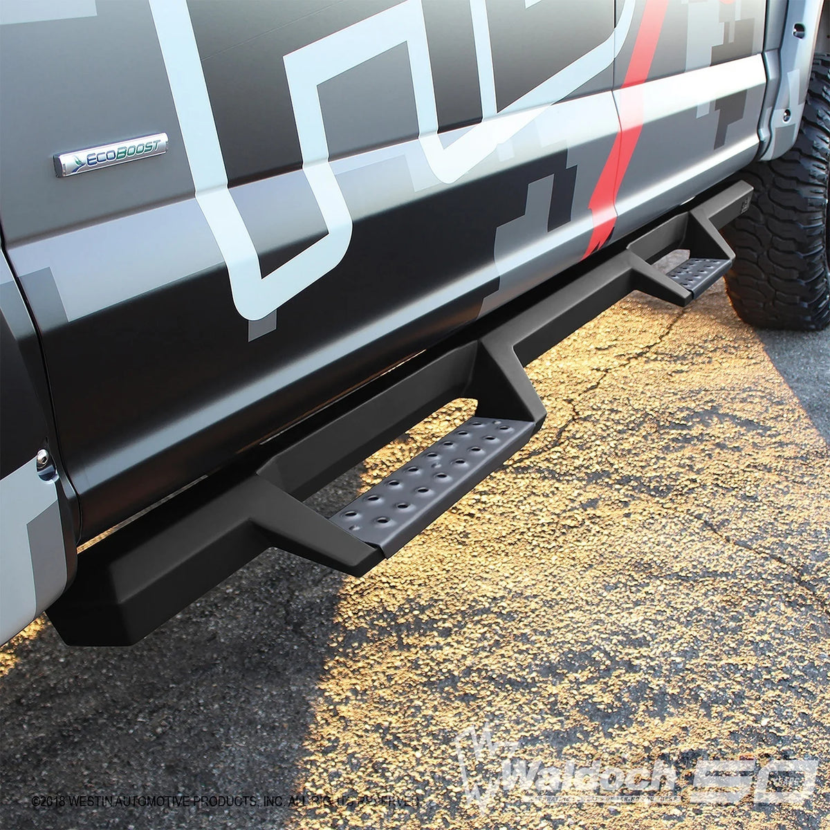 HDX Stainless Drop Nerf Step Bars-F-150 SuperCrew 2015-2024; F-250/350 Crew Cab 2017-2024