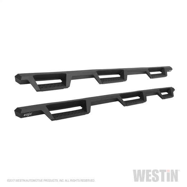 HDX Drop Wheel-to-Wheel Nerf Step Bars-Silverado/Sierra 1500 Crew Cab 2007-2018 (6.5' Bed)(Excl. Classic); 2500/3500 Crew Cab 2007-2019 (6.5' Bed) & Dually (8' Bed)