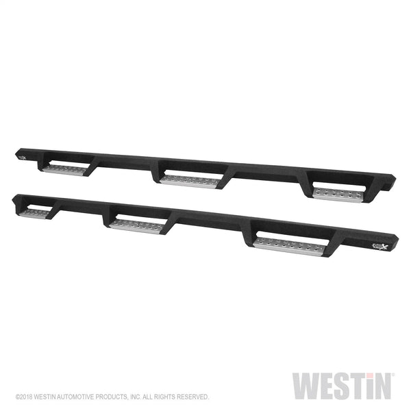 HDX Stainless Drop Wheel-to-Wheel Nerf Step Bars-Silverado/Sierra 2500/3500 Crew Cab 2007-2019 (8' Bed)(Excl. Dually) (Excl. 2007 Classic)