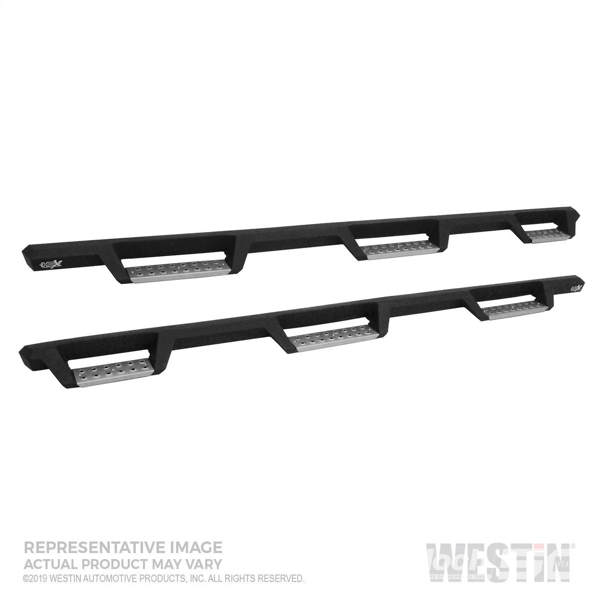 HDX Stainless Drop Wheel-to-Wheel Nerf Step Bars-Silverado/Sierra 1500 Double Cab 2019-2024 (6.5' Bed)(Excl. 2019 Silverado LD/Sierra 1500 Limited)