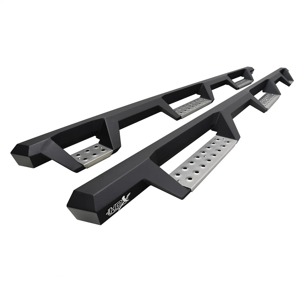 HDX Stainless Drop Wheel-to-Wheel Nerf Step Bars-Silverado/Sierra 2500/3500 Double Cab (8' Bed) 2020-2024