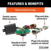 Custom Wiring Harness, 4-Way Flat Output, Select Toyota Tacoma