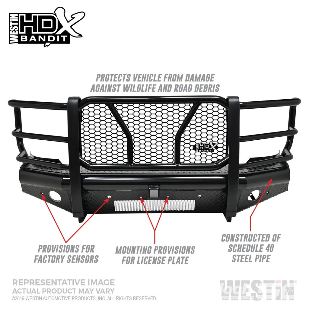 HDX Bandit Front Bumper-Silverado 1500 2019-2021 & 1500 LTD 2022 (Excl. 2019 LD)(Excl. Diesel)