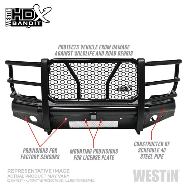 HDX Bandit Front Bumper-Silverado 1500 2019-2021 & 1500 LTD 2022 (Excl. 2019 LD)(Excl. Diesel)