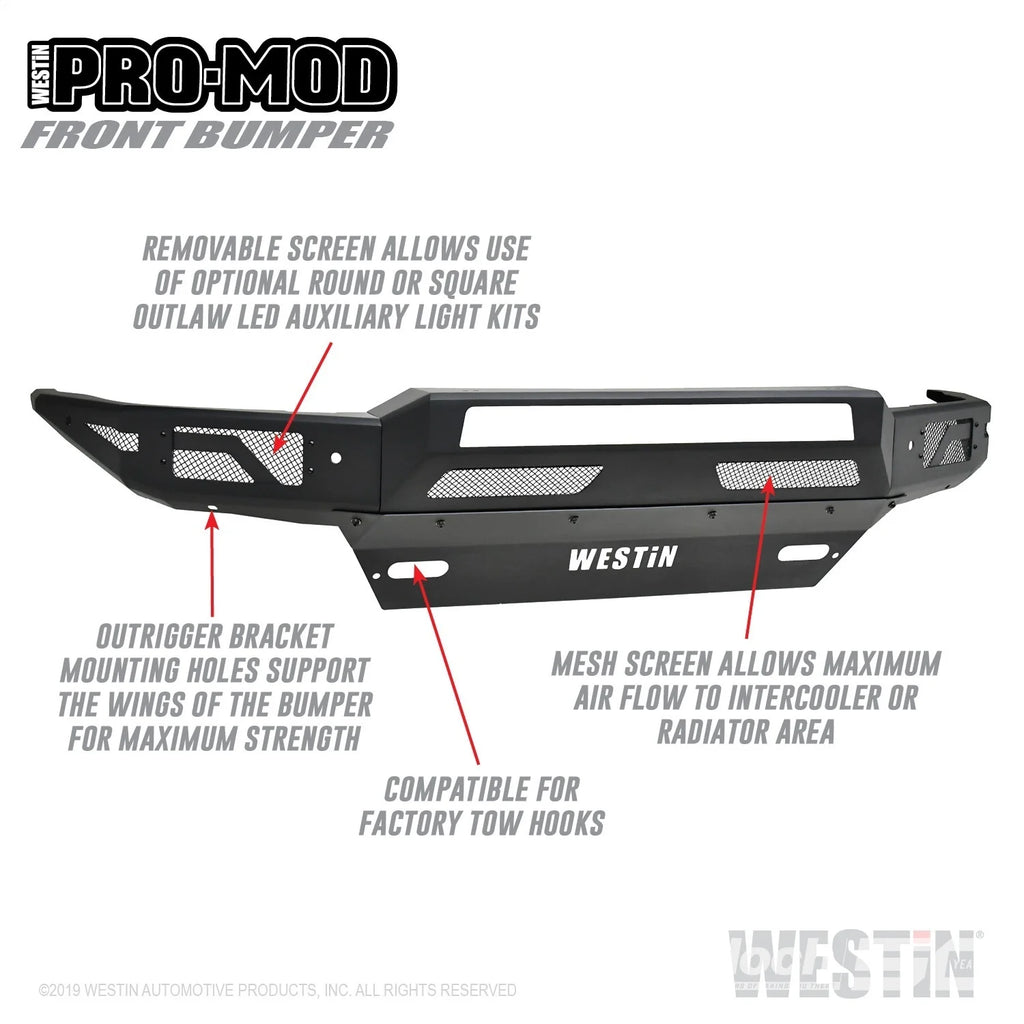 Pro-Mod Front Bumper-Silverado 1500 2016-2018; Silverado LD 2019