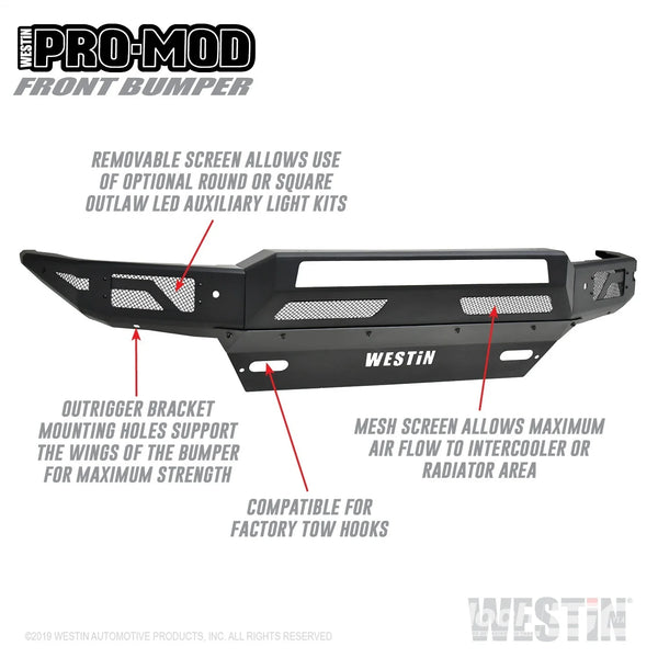 Pro-Mod Front Bumper-Silverado 1500 2016-2018; Silverado LD 2019