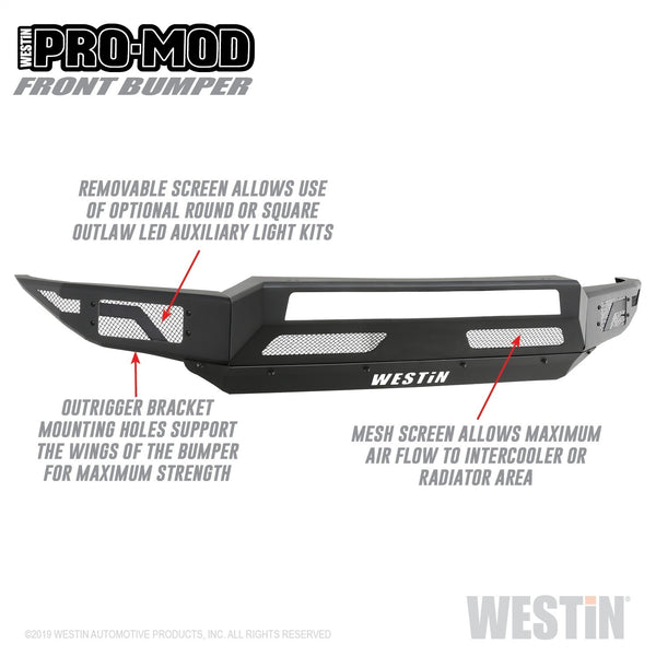 Pro-Mod Front Bumper-Silverado 1500 2019-2021 & 1500 LTD 2022 (Excl. 2019 LD)