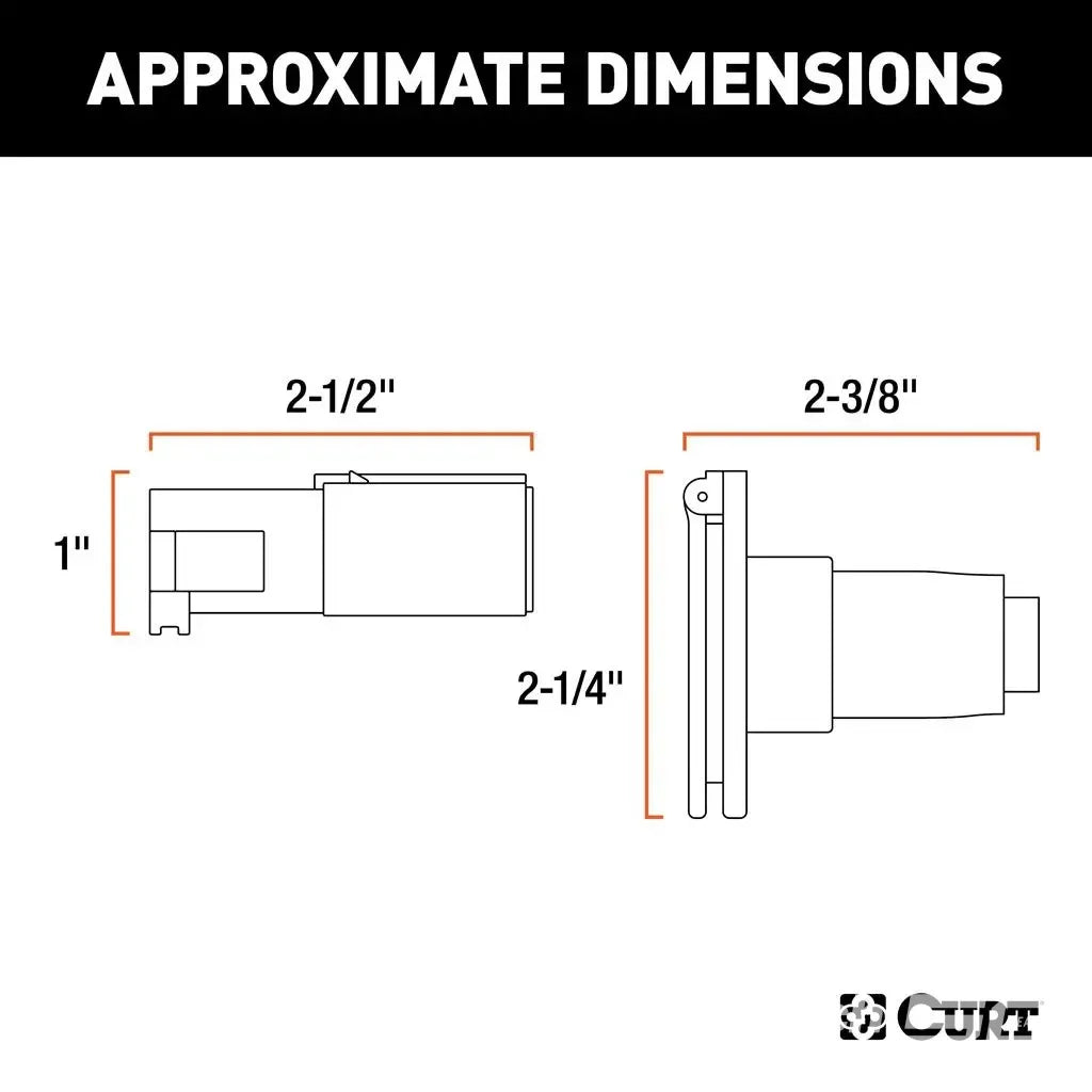 4-Way Round Connector Plug & Socket (Packaged)