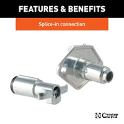 4-Way Round Connector Plug & Socket (Packaged)