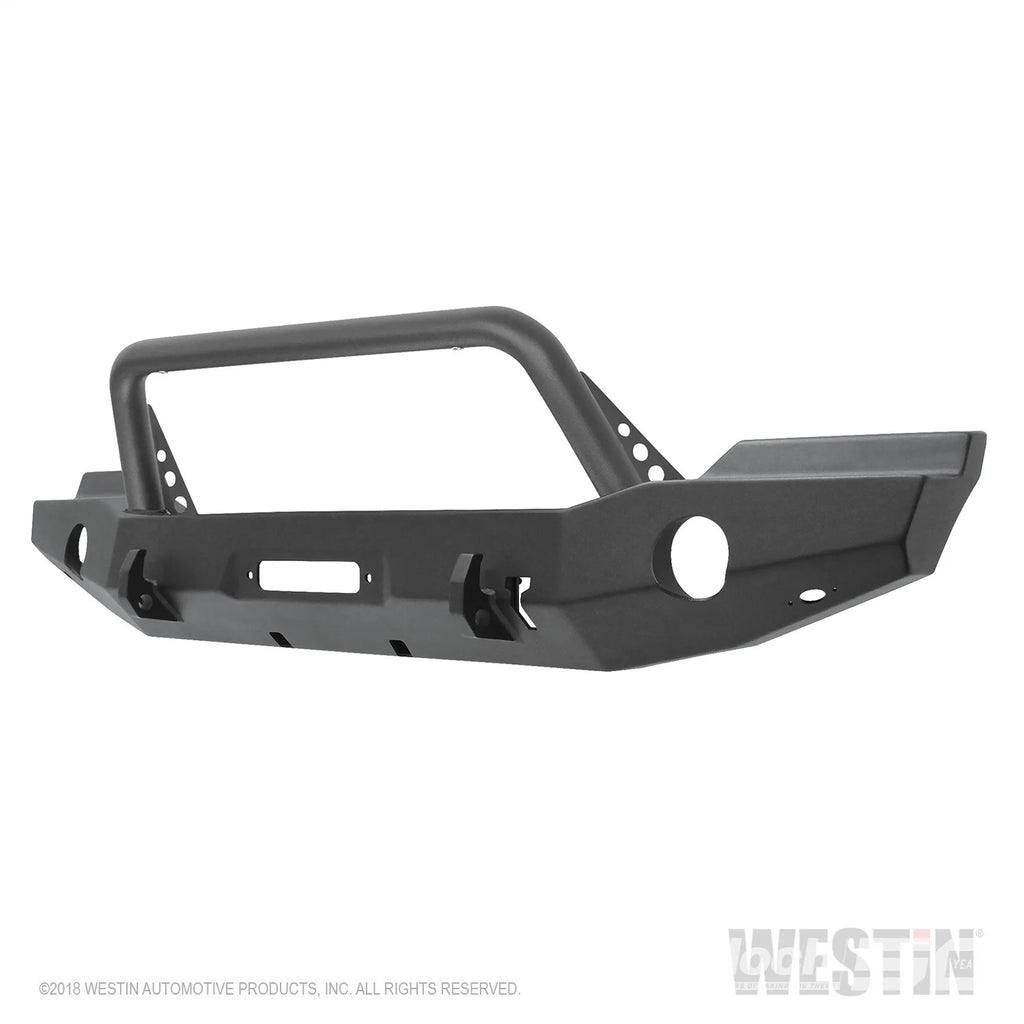 WJ2 Full Width Front Bumper w/Bull Bar-Wrangler JK 2007-2018