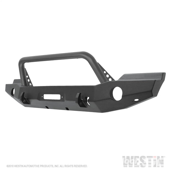 WJ2 Full Width Front Bumper w/Bull Bar-Wrangler JK 2007-2018