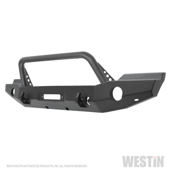 WJ2 Full Width Front Bumper w/Bull Bar-Wrangler JK 2007-2018