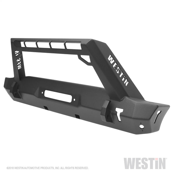 WJ2 Stubby Front Bumper w/LED Light Bar Mount-Wrangler JL 2018-2024; Gladiator 2020-2024