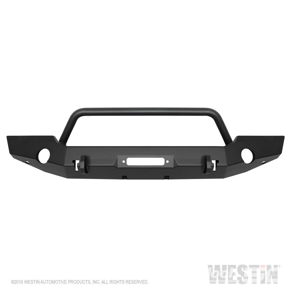 WJ2 Full Width Front Bumper w/Bull Bar-Wrangler JL 2018-2024; Gladiator 2020-2024