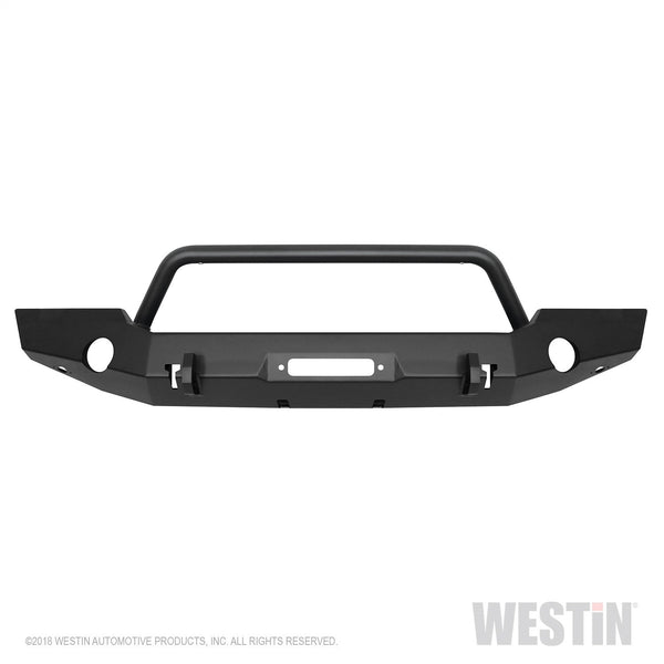 WJ2 Full Width Front Bumper w/Bull Bar-Wrangler JL 2018-2024; Gladiator 2020-2024