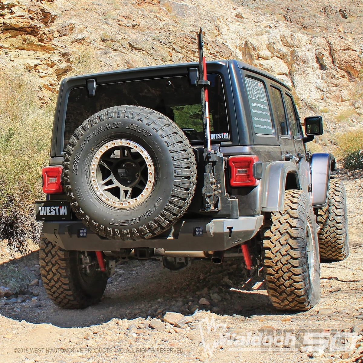 WJ2 Rear Bumper w/Tire Carrier-Wrangler JL 2018-2024