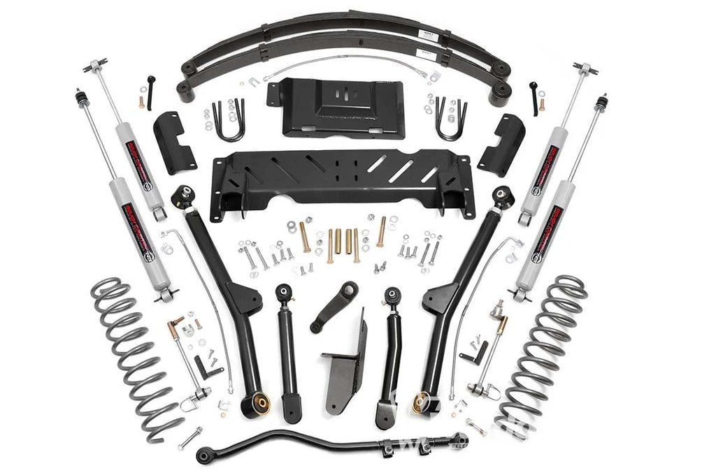 4.5 Inch Lift Kit | Long Arm | RR Leafs | NP242 | Jeep Cherokee XJ 4WD (84-01)