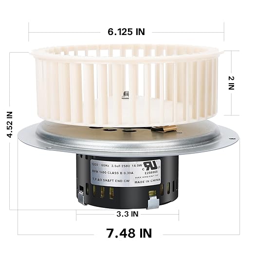 0696B000 Motor Assembly for QT100 and QT110 Series Fans